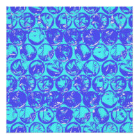 Boucle pop art bleu