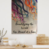 Poster Boucles colorées (Cuisine)