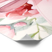 Poster Boucles de crème arc rose Sweet 16 bienvenue (Coin)