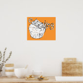 Poster boucles de cupcakes (Cuisine)