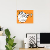Poster boucles de cupcakes (Bureau à domicile)
