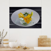 Poster Boucles de frénésie jaune (Cuisine)