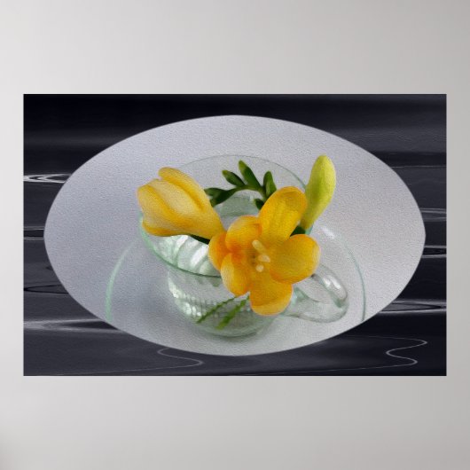 Poster Boucles de frénésie jaune (Devant)