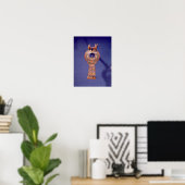 Poster Boucles d'oreilles gauche d'une paire avec (Bureau à domicile)