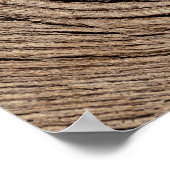 Poster Boucles en bois Faux Texture (Coin)