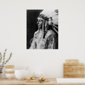 Poster Bouclier blanc - Arikara Amérindien (Cuisine)