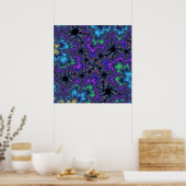 Poster Bouclier d'aquarelle violet (Cuisine)