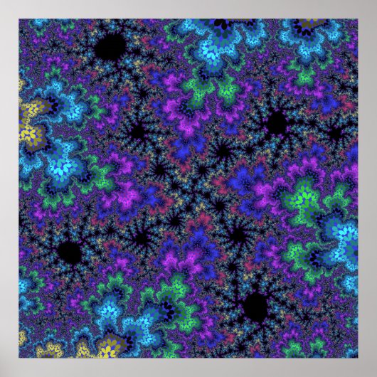 Poster Bouclier d'aquarelle violet (Devant)