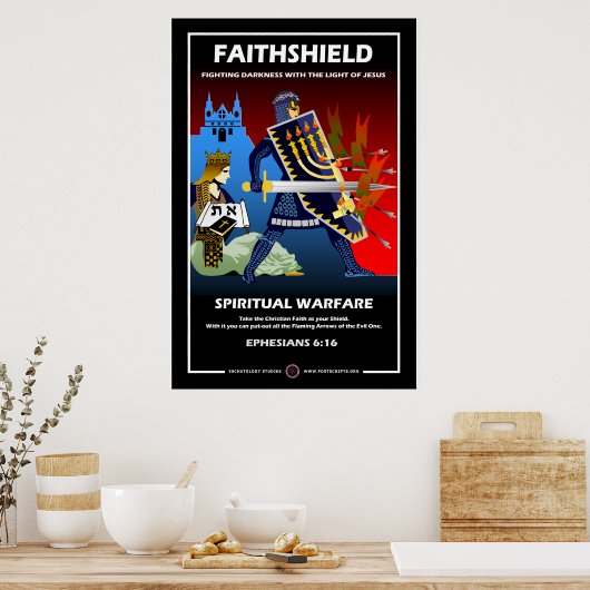 Poster Bouclier de foi (Cuisine)