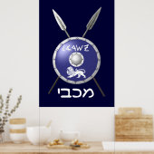 Poster Bouclier Maccabee Et Paroles (Cuisine)