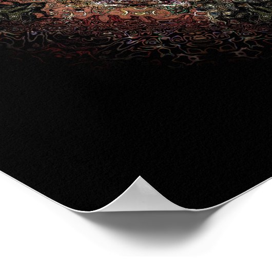 Poster Bouclier psychédélique v1 (Coin)