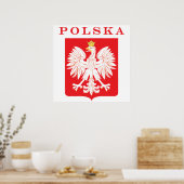 Poster Bouclier rouge de l'aigle polska (Cuisine)