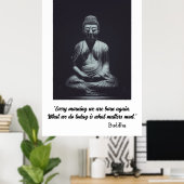 Poster Bouddha (Bureau à domicile)