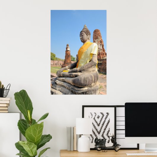 Poster Bouddha (Bureau à domicile)
