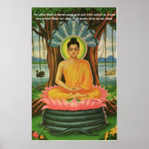 Poster bouddha