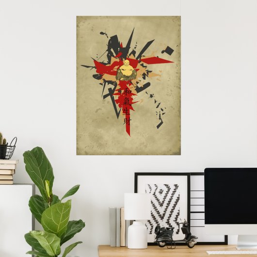 Poster Bouddha (Bureau à domicile)