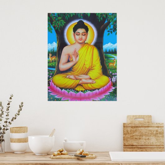 Poster Bouddha (Cuisine)