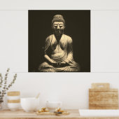 Poster Bouddha (Cuisine)