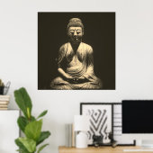 Poster Bouddha (Bureau à domicile)