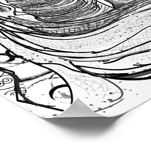 Poster Bouddha (Coin)