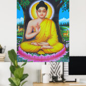 Poster Bouddha (Bureau à domicile)
