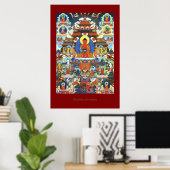Poster Bouddha Amitabha Série d'affiches d'art religieux (Bureau à domicile)