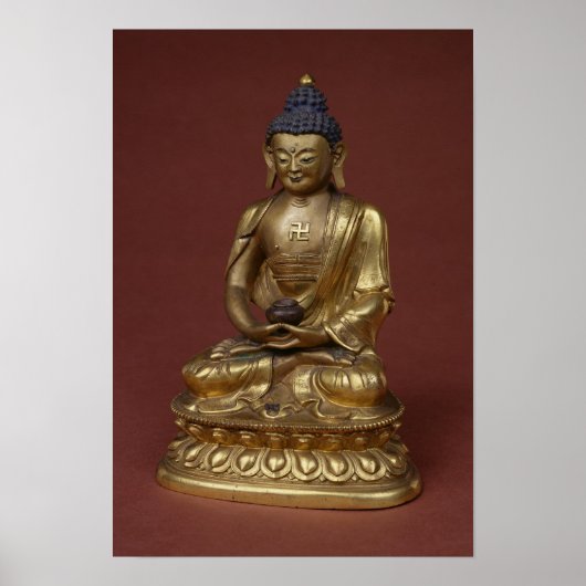 Poster Bouddha Amitayus assis dans la méditation (Devant)