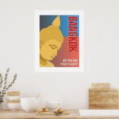 Poster Bouddha Bangkok, Wat Paknam Phasi Charoen Wall Art (Cuisine)