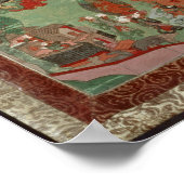 Poster Bouddha coupant une touffe de cheveux (Coin)