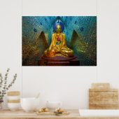Poster Bouddha dans une alcôve ornée (Cuisine)