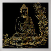 Poster Bouddha d'or (Devant)