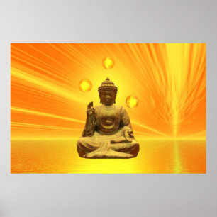 Poster Bouddha d'or