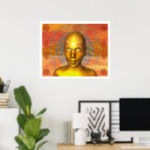 Poster Bouddha d'or (Bureau à domicile)