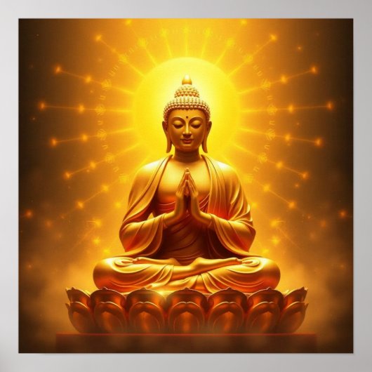 Poster Bouddha d'or (Devant)