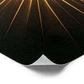 Poster Bouddha d'or dans la pose de méditation de lotus (Coin)