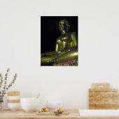 Poster Bouddha doré la nuit (Cuisine)