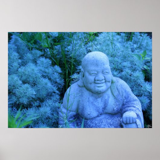 Poster Bouddha du jardin (Devant)