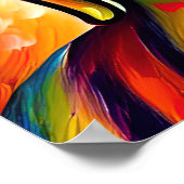 Poster Bouddha du Seigneur coloré (Coin)