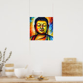 Poster Bouddha du Seigneur coloré (Cuisine)