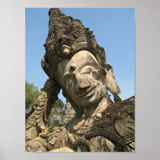 Poster Bouddha en cours... Nong Khai, Isan, Thaïlande (Devant)