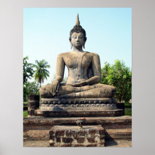 Poster Bouddha en Thaïlande