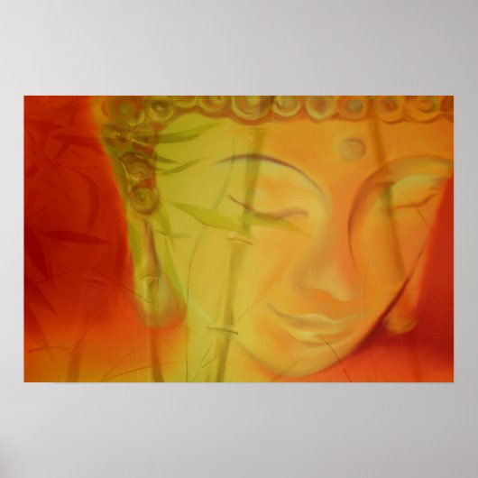 Poster Bouddha et bambou (Devant)