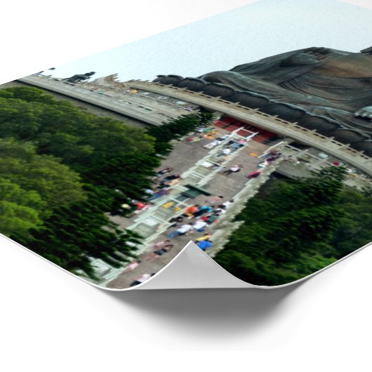 Poster Bouddha géant Hong Kong assis (Coin)