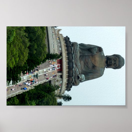 Poster Bouddha géant Hong Kong assis (Devant)