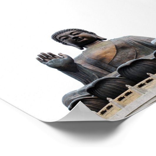 Poster Bouddha géant Hong Kong assis (Coin)