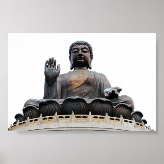 Poster Bouddha géant Hong Kong assis (Devant)