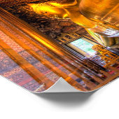 Poster Bouddha géant inclinable à l'intérieur du temple,  (Coin)