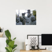 Poster Bouddha grincheux (Bureau à domicile)
