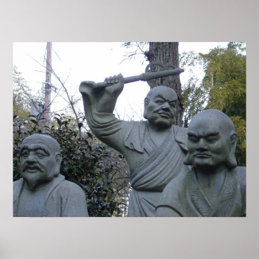Poster Bouddha grincheux (Devant)