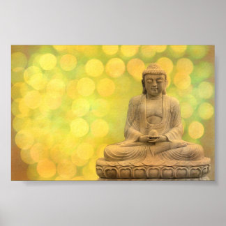 Poster bouddha (jaune)